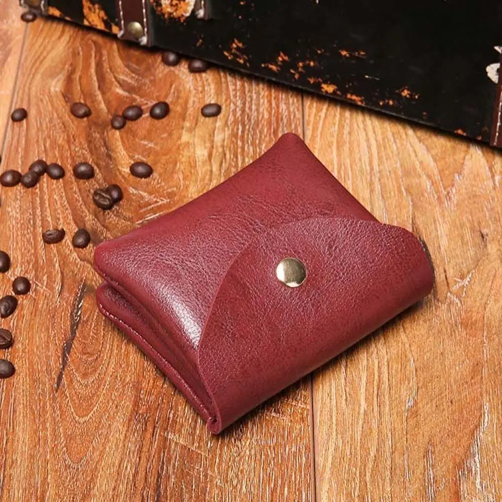Leather Coin Purse Portable Zipper Large-capacity Card Bag Multi-card Slot Card Holder