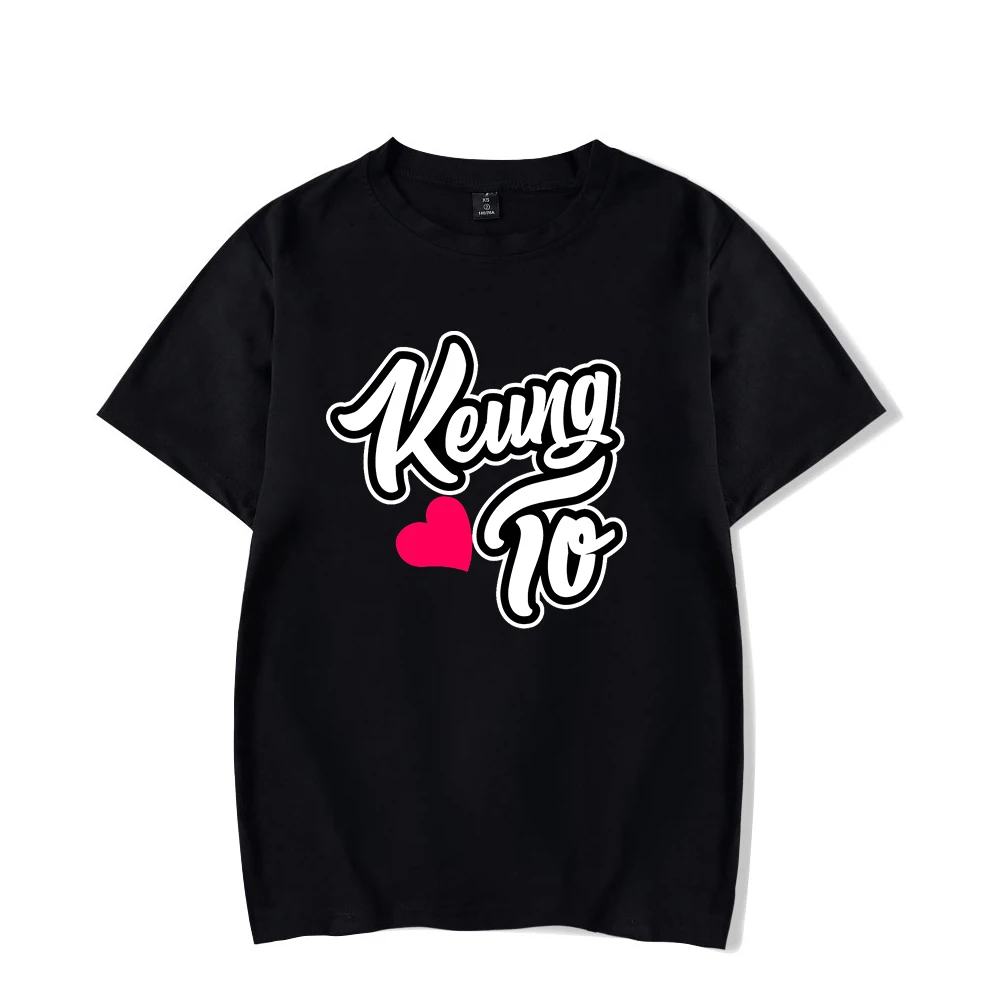 

Keung To Merch Hong Kong Idol Young Star T-hirt Crewneck Camiseta de Manga Curta Das Mulheres Dos Homens Estilo Casual Roupas