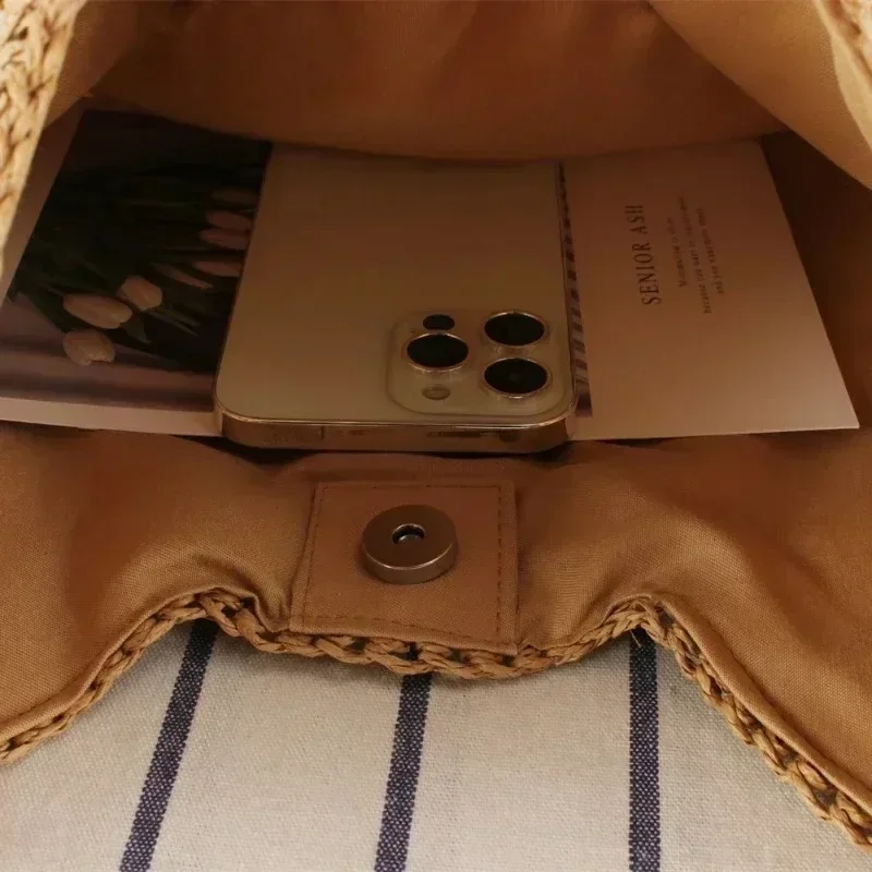 Straw Women Shoulder Bag Summer Beach Tote