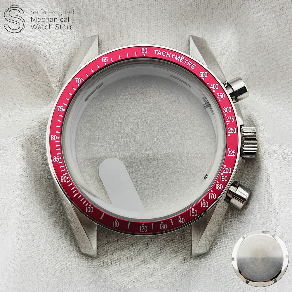 Elegant Moon Phase Chronograph Watch - 39.7MM, Stainless Steel, 20MM Strap-Compatible