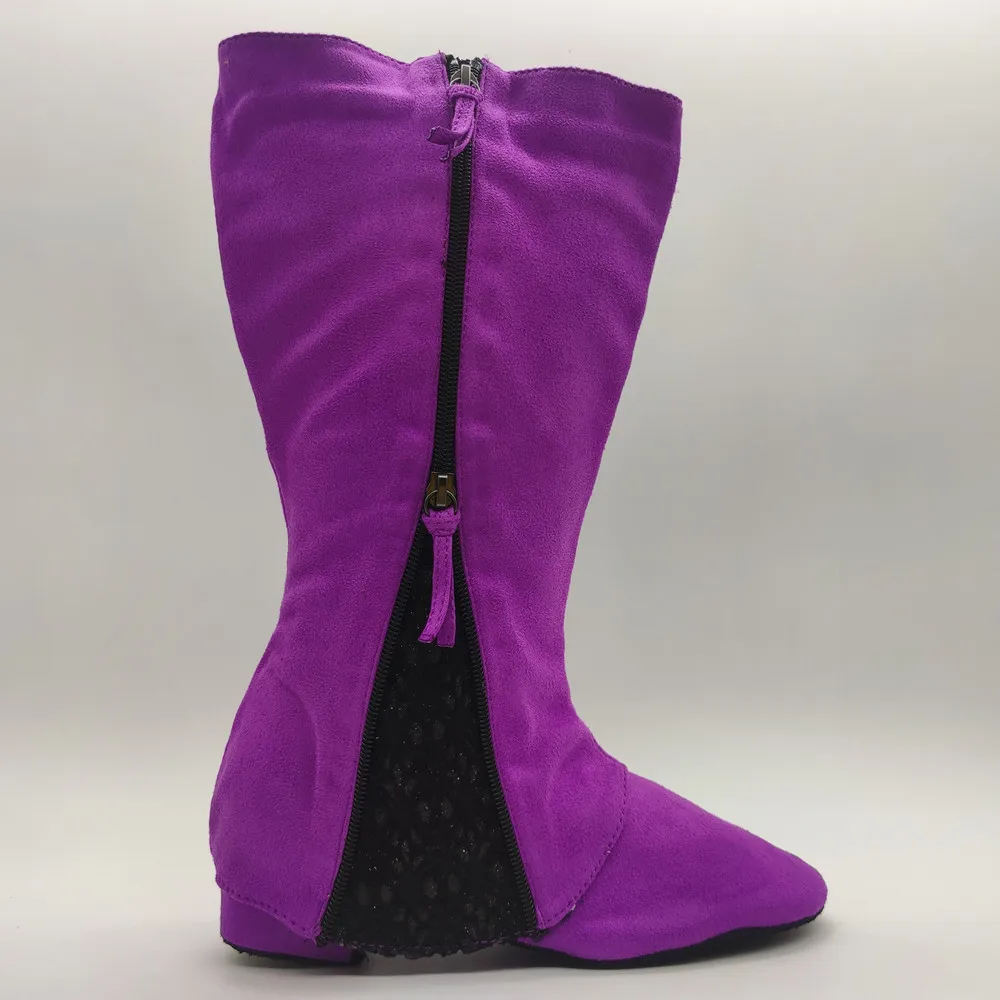 Practice DIY Latin Dance Boots Various Lace Women Soft Latin Salsa Ballroom Party Dancing Shoes Black Sport Dance Boots Shoes
