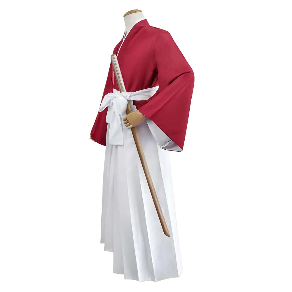 Rurouni Kenshin Himura Kenshin Red film Kimono Cosplay Costume - AliExpress