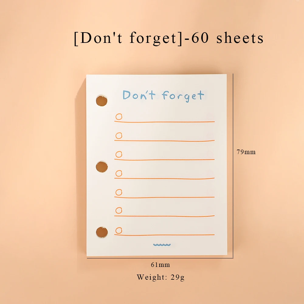 Dont forget 60sheets