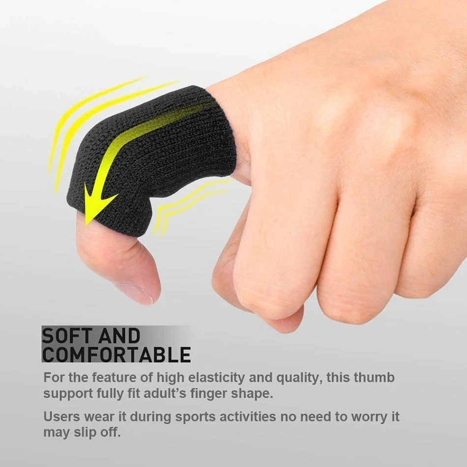10 PCS Finger Sleeves Elastic Basketball Fingerstall Protector Guard Stretchy Volleyball Gym Fitness Gear Equipment