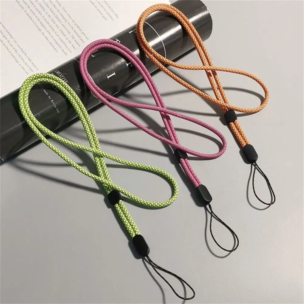 Fluorescent Long Nylon Phone Lanyard and Strap Pendant