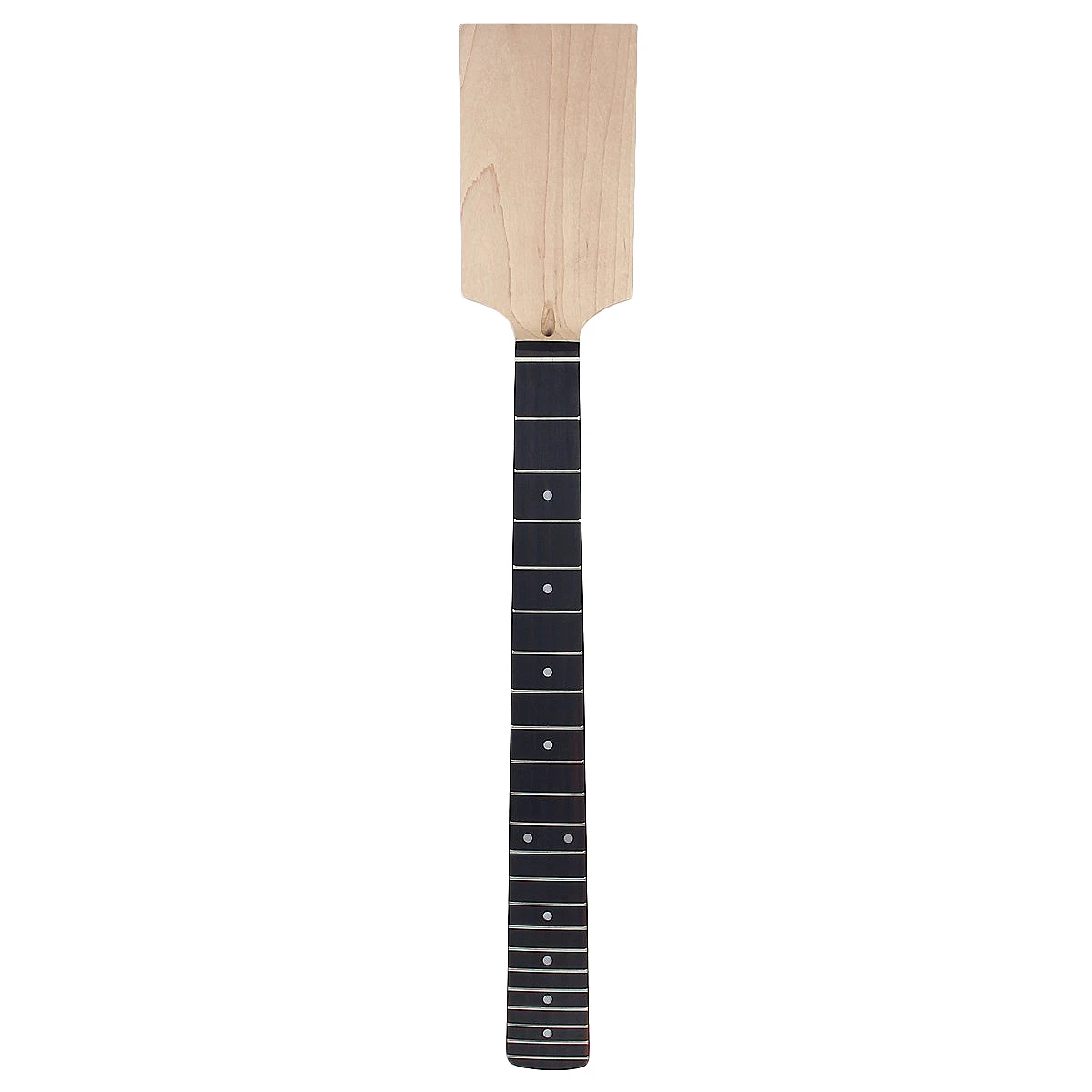 

Electric Guitar Neck Paddle Head Rosewood on Maple 22 Frets Dot Inlay Unfinished Diy Parts