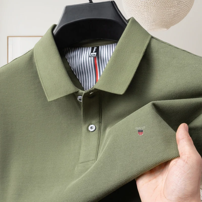 100% pure cotton high-end men short sleeve polo shirt luxury brand summer custom fashion hot selling Paul embroidery T-shirt top 14 S41cfb1343fdb4c8e887da3bb8f3d0ddae