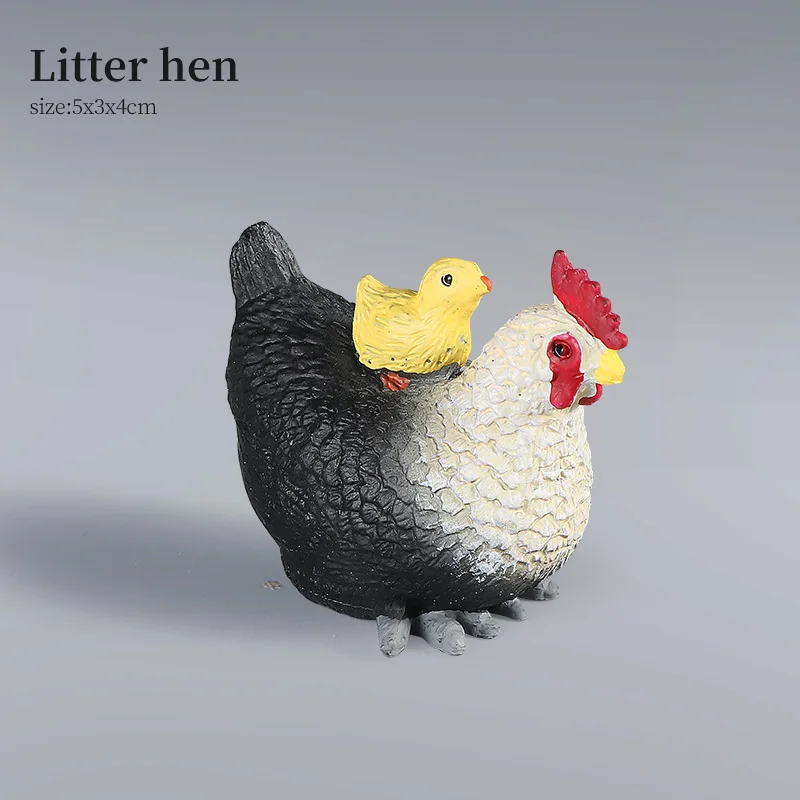 Lot De Figurines Animaux Petit Collin En Celluloïd – Poule, Coq, âne, Lapin, Dindon, Canard