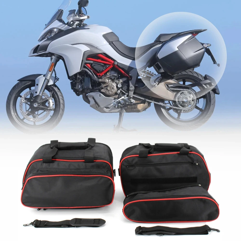 For Ducati Multistrada 1200 from 2015 1260/950 from 2017 Motorcycle Storage Bag Luggage Bags Side Box Bag Inner Bag Bushing new motorcycle saddle bags side storage luggage bag inner bag liner for victory cross country tour