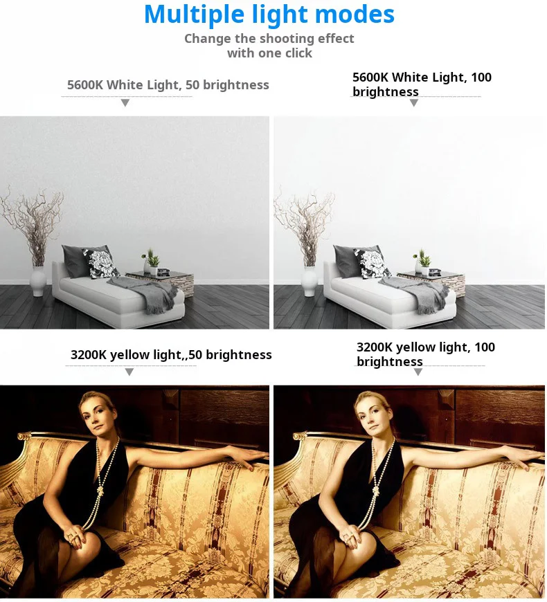 Luxpad 43H LED 비디오 방송 조명, 촬영 필 조명, 사진 스튜디오 램프, 유튜브 라이브 스트리밍용