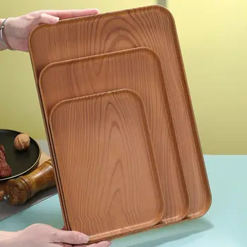 Pallet di plastica Nordic rettangolare più colori vassoio portaoggetti da pranzo 1