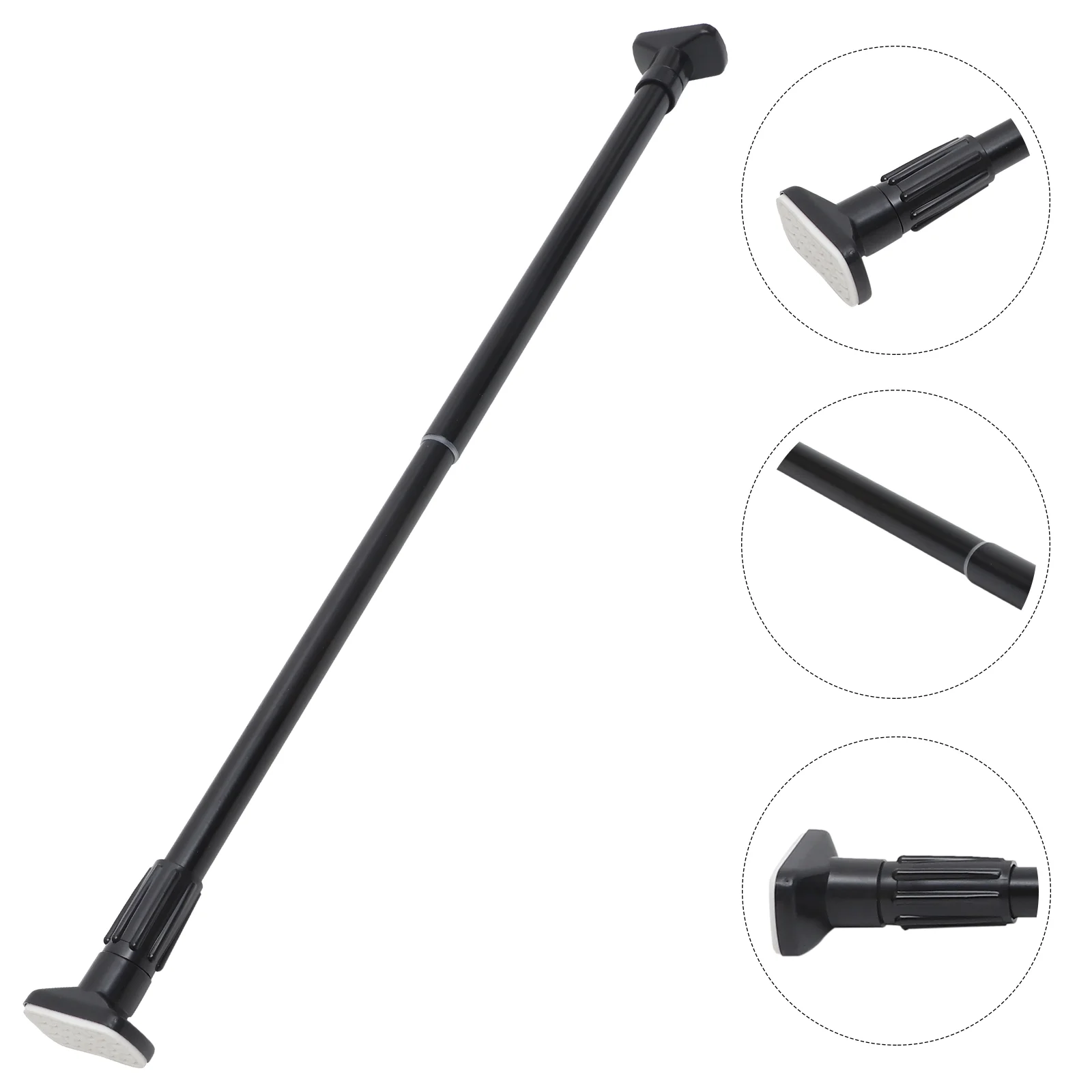 

No Drilling Telescopic Shower Curtain Rod Tension Pole Door Clothes Drying Bathroom