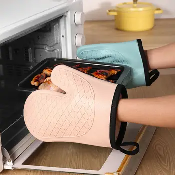 2pcs heat insulation gloves, anti-scalding microwave oven gloves, High temperature resistant kitchen oven gloves