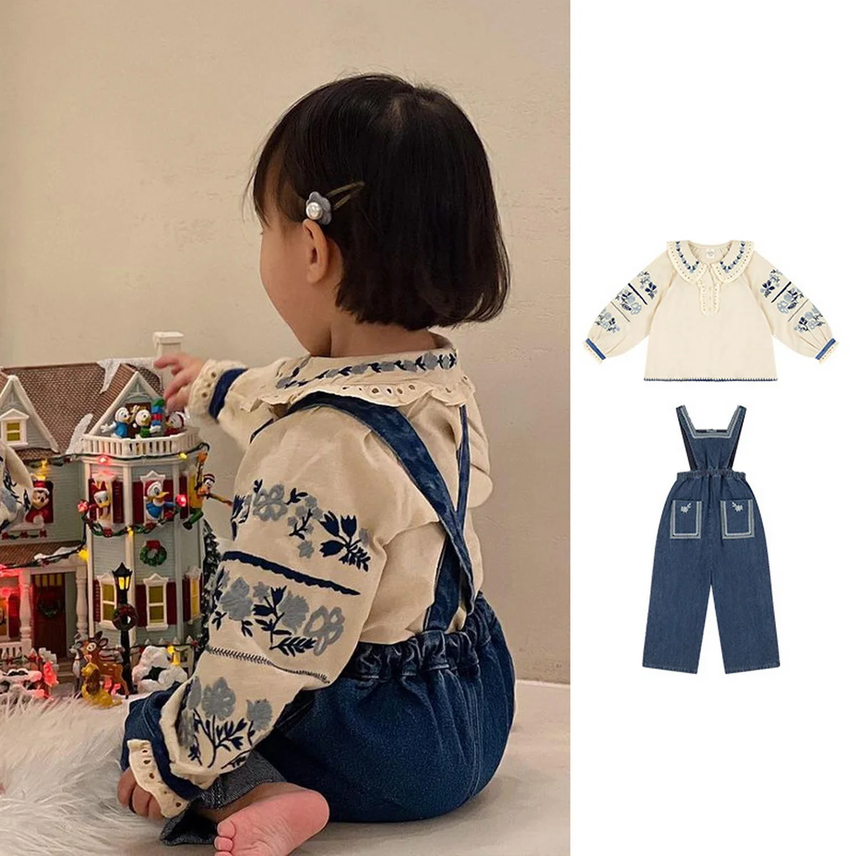 

Summer Children's Clothing Sets Jeans For Girls Pants Kids Denim Overalls Suspender Shorts Jumpsuit Trousers