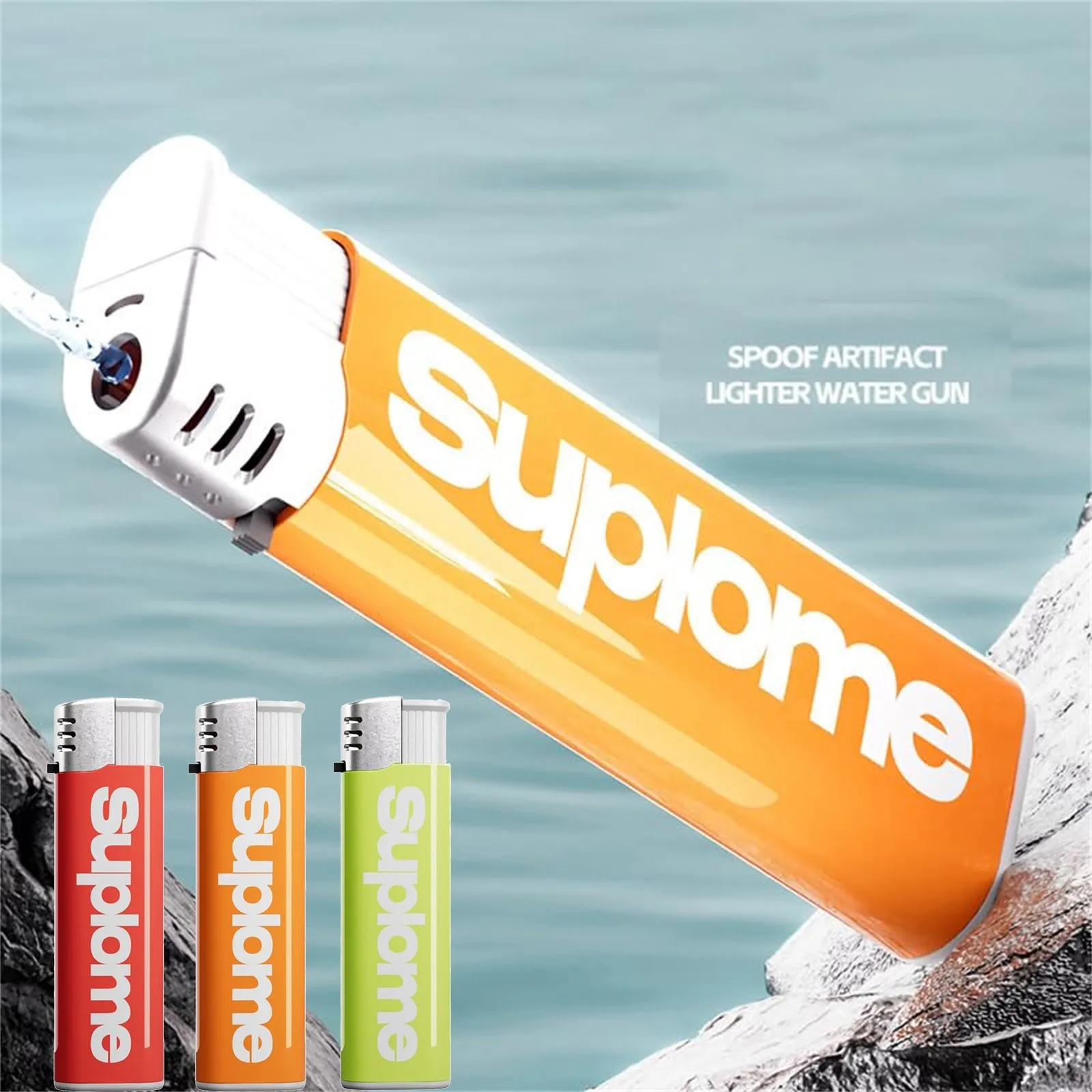 New Adult Prank Toys Water Lighter Toy Funny Fake Lighters Tricky Props Entertainment Kids Gifts