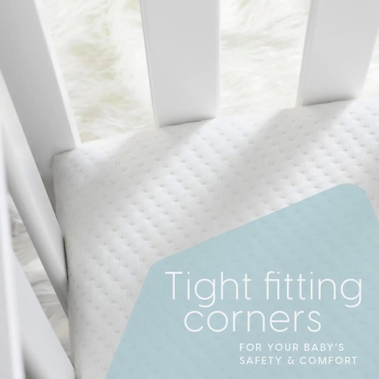 Premium Memory Foam Infant Crib Mattress and Toddler Bed Mattress with Waterproof Cover Flip Dual Stage System