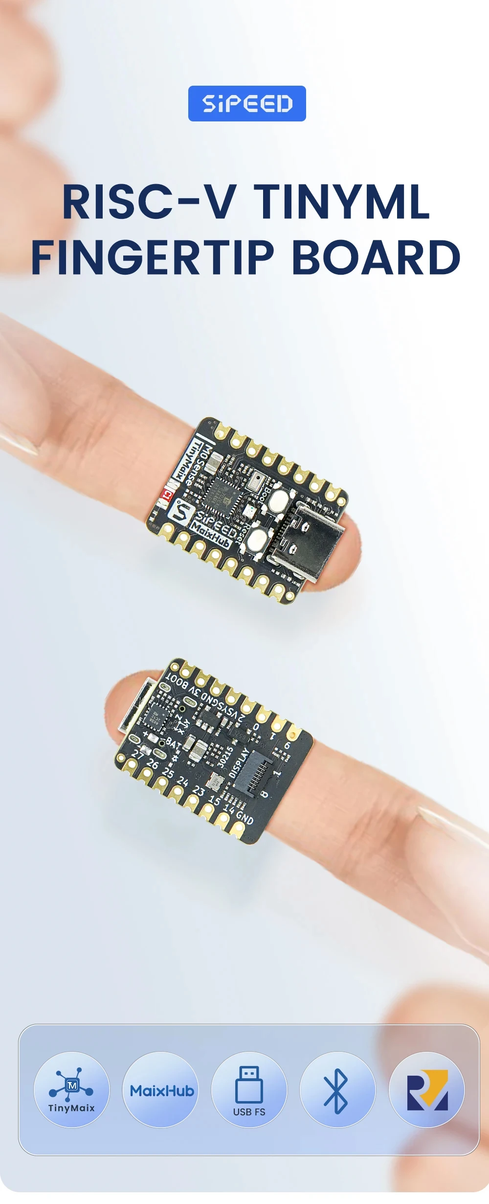 Sipeed M0sense AIOT Development Board Bouffalo Lab BL702 RISC-V With FPU BlueToo