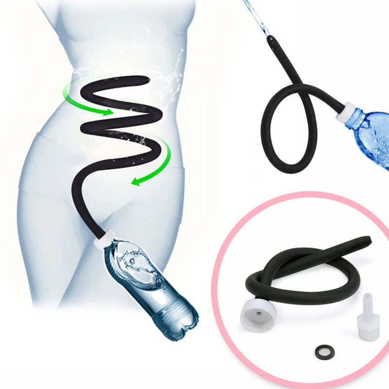 50CM Long Attachment Shower Tip Water Tubing Washing Enema Colon Cleaner