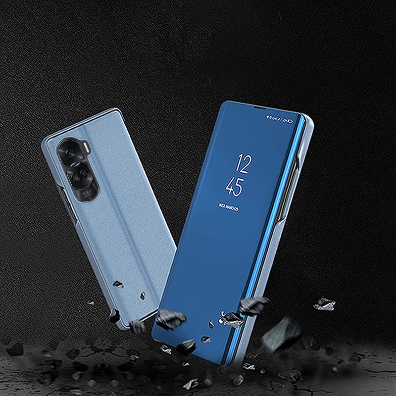 Smart View Mirror Flip Case - Shockproof Stand Cover