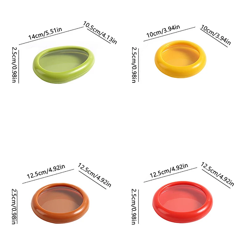 Fruit Vegetable Fresh-keeping Cover Avocado Food Storage Box Fruit Preservation Seal Cover Kitchen Tools Kitchen Accessories