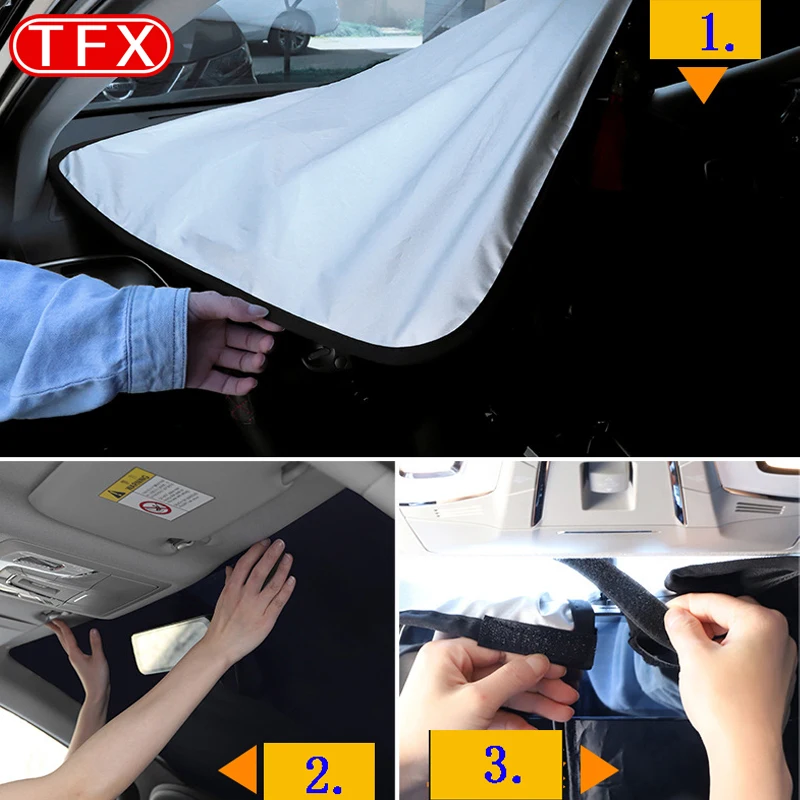 For Dodge Ram 1500-Car Styling Nano-Insulat Windshield Sunshade Front Window Sun Shade Visor Auto Interior Accessories