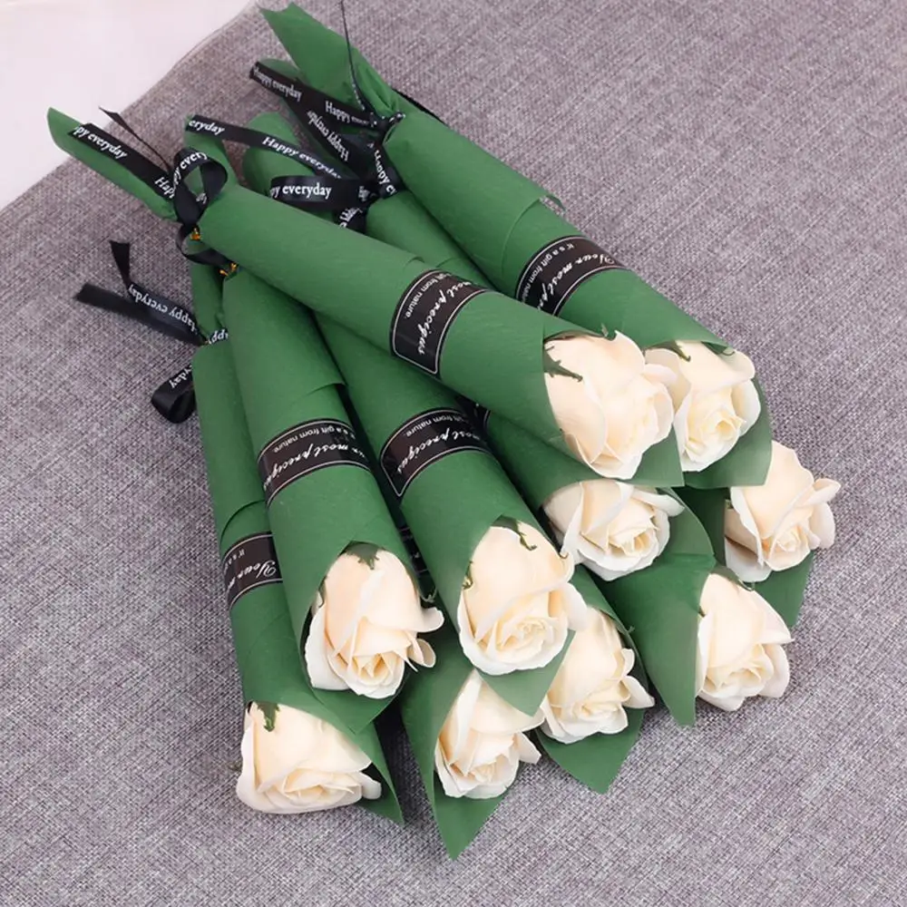 

Artificial Rose Soap Flowers Photo Props Handmade Valentine Day Gift Craft Decor