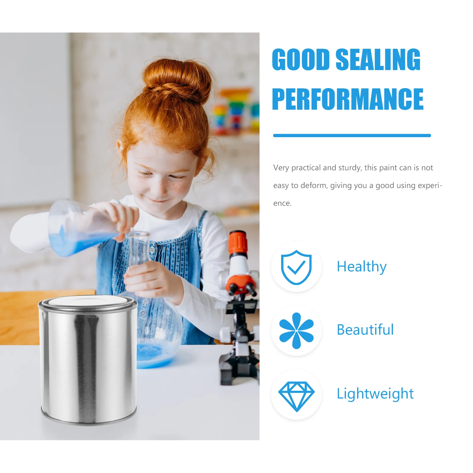 5Pcs Asphalt Sampling Bucket Iron Material Sturdy Durable Thickened Design Empty Paint Cans Pitch Holder Sealed Can Painting