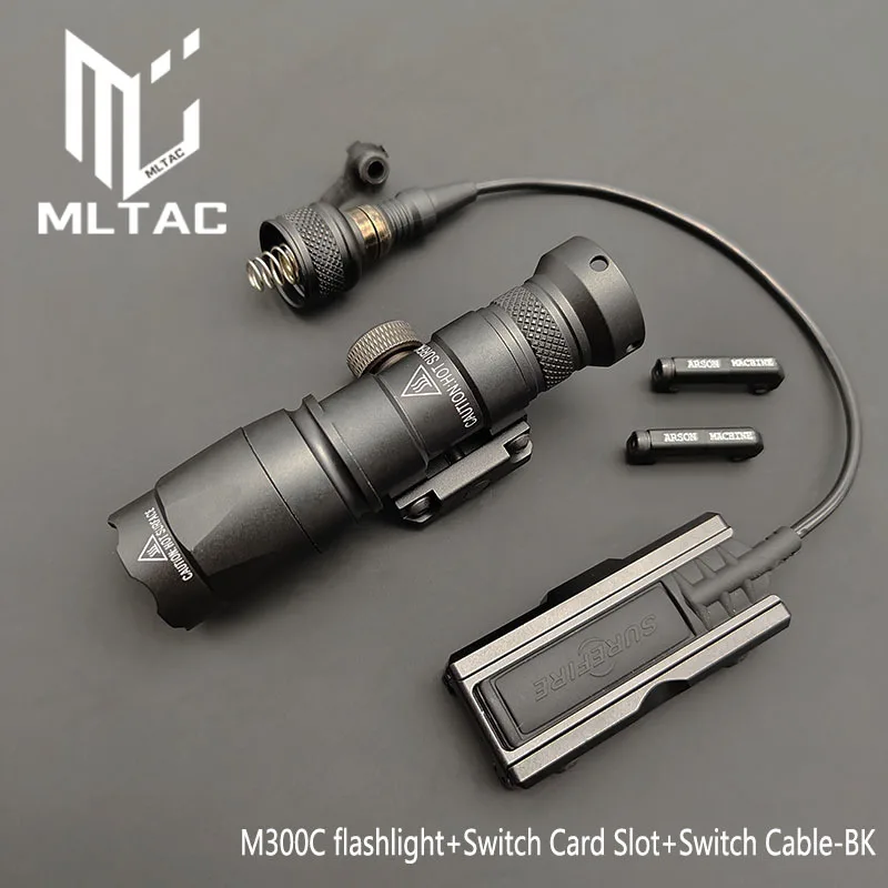 

Airsoft Tactical M600 M300B M600B LED Flashlight Constant/Momentary Outdoors Scout Light With MLOK Or 20MM CNC Pocket Panel Set