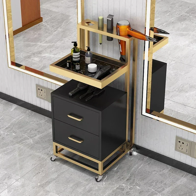 Professional Aesthetic Trolley Cart Beauty Rolling Hotel Plegable Con Hairdressing Ruedas Stainless Aluminum Salon Furniture