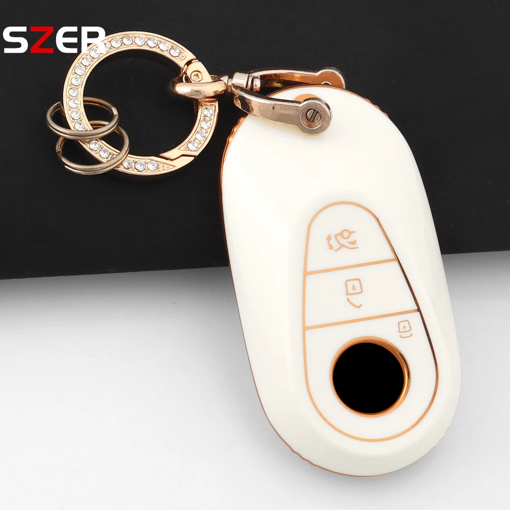 Premium TPU Car Key Protector and Keychain