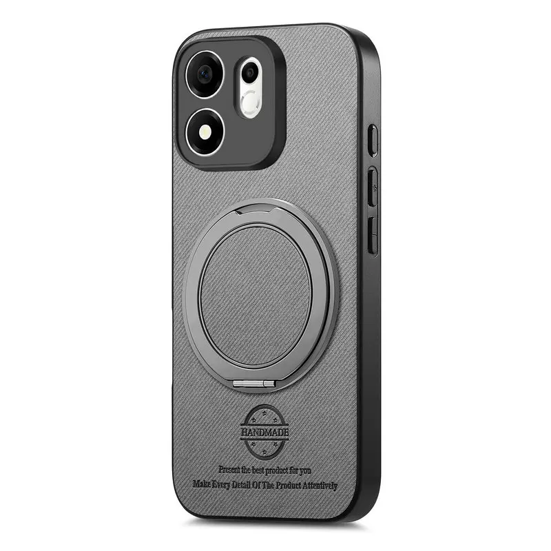 Leather Back Case with Ring Stand