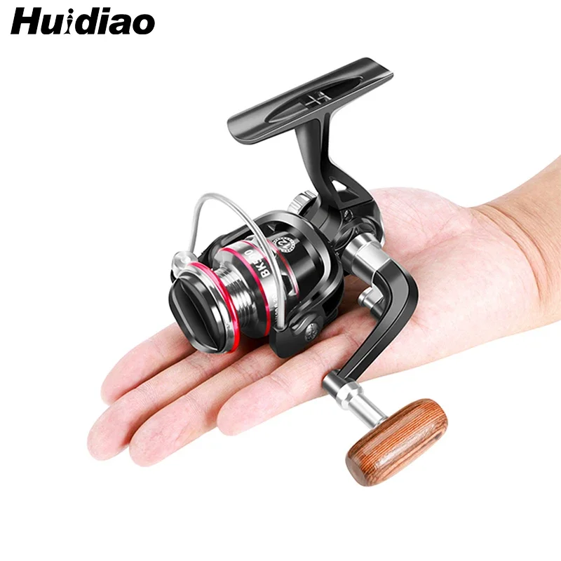 Huidiao 150g Ultralight Spinning Reel 500/800 Series 5.2:1 Gear Ratio Compact Ic