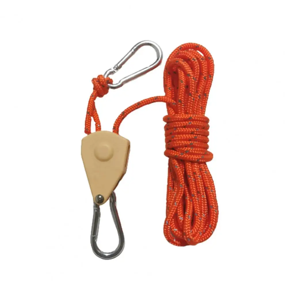 

1 Roll Reliable Strong Pull Force Camp Rope Tent Cord Metal Fixed Tent