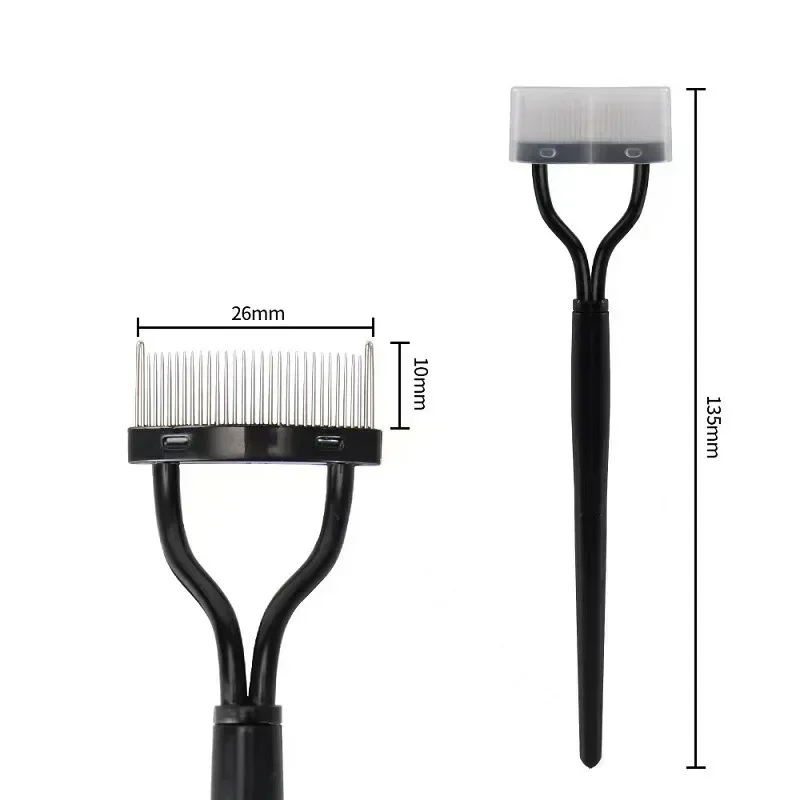 Eyelash Curler 1pc Eyelash Separator Metal Teeth Foldable Eye lash Curler Beauty Makeup Stainless Eyelashs Brush Comb Mascara Curl Make up Tool