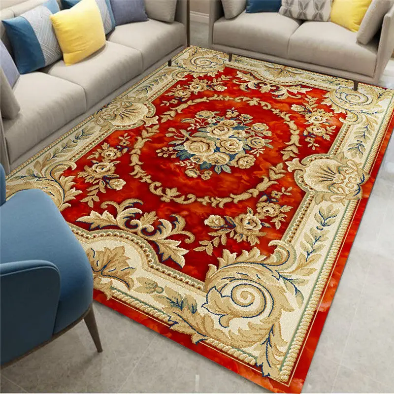 Luxury European Style Carpets for Living Room Rug Large Area Floor Mat Non-slip Nordic Persian Bedroom Decor Tapetes Household 4
