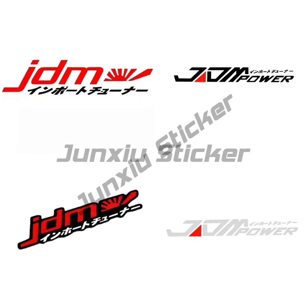 

JDM POWER Creative Car Sticker Car Motorcycle Helmet Window Trunk Windshield JDM Retro Vinyl Decal Car Window Phone Decal