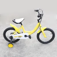 Vélo sportif pour enfants, vélo pour enfants de 16 pouces pour 3 à 8 ans avec hauteur réglable, roues d'entraînement, rangement 5