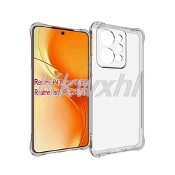Enhanced Product Title: Durable Shockproof Phone Case with Back Ring Holder for Realme Narzo Power (TPU Case Clear)