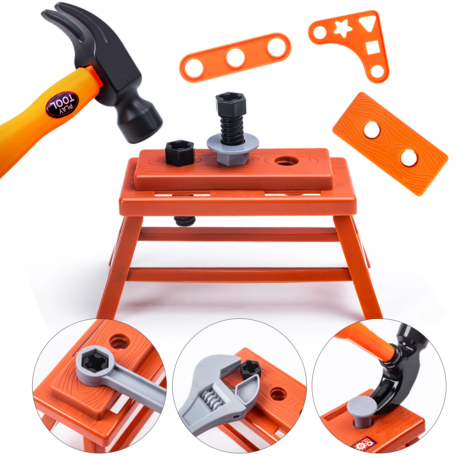 Home repair toys simulated maintenance tools electric drills screws clothing sets