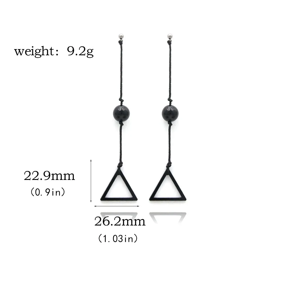 Anime Chainsaw Man Earrings Hungry Devil Makima Triangular Pull Cord Dangle  Earring Black Ear Clips Eardrop Jewelry Accessories - AliExpress
