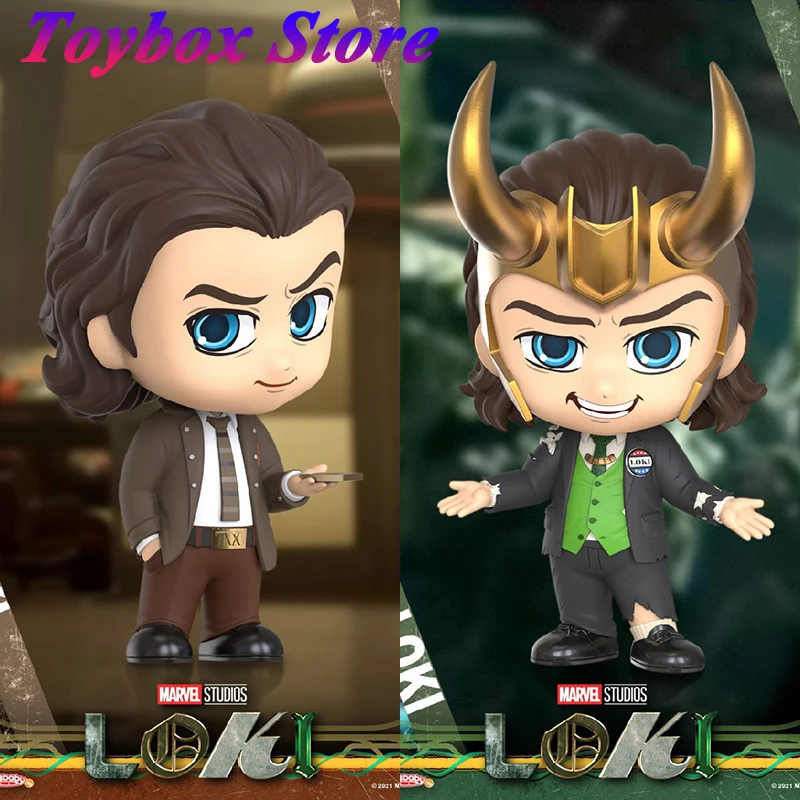 In Magazzino Hot Toys Cosbaby Mini Action Figure Da Collezione Cosb874 Cosb875 Tva Uniform President Loki Cosplay Model Fans Toys