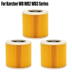 Universal Wet Dry Vacuum Cleaner Replacement Cartridge Filter - Household Cleaning Accessory (3pcs)