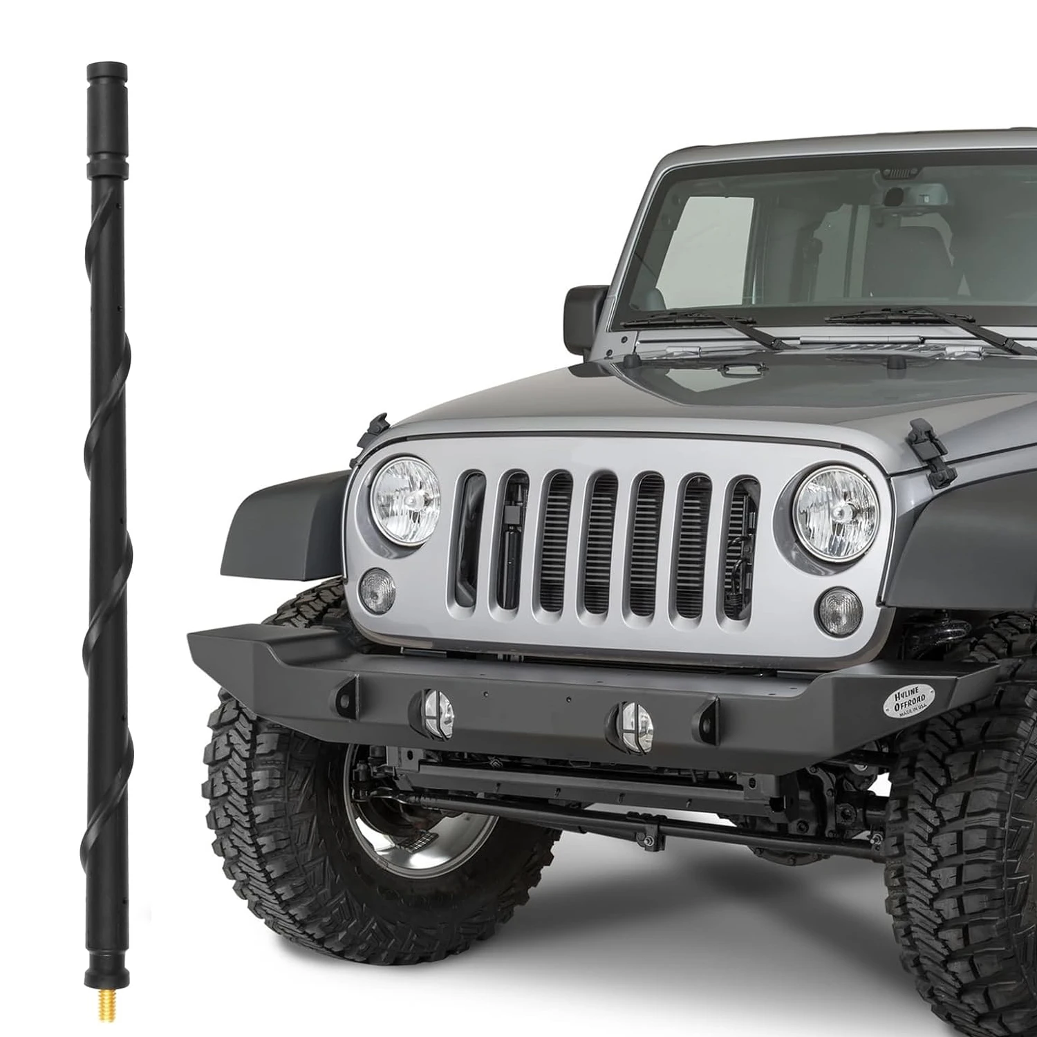 

12Inch Car Spiral Antenna Radio Aerial Replacement For Jeep Wrangler JK JL Gladiator JT Unlimited Rubicon Sahara Sport 2007-2024
