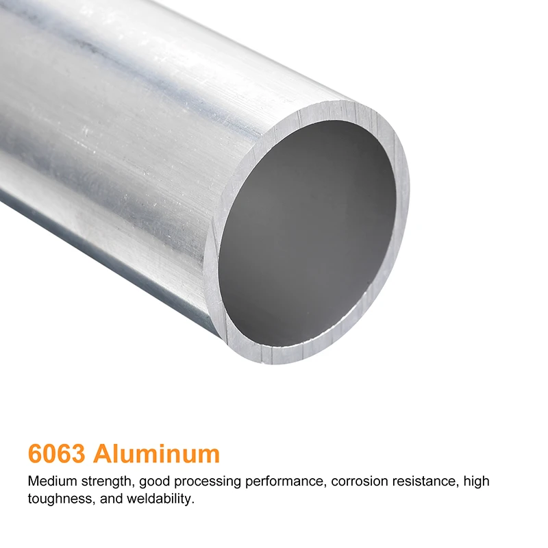 OD 32mm 35mm 38mm 40mm 6063 Aluminum Tube Pipe 300mm Length Seamless Round Pipe Tubing for Industry DIY Models Crafts Making aluminium tube