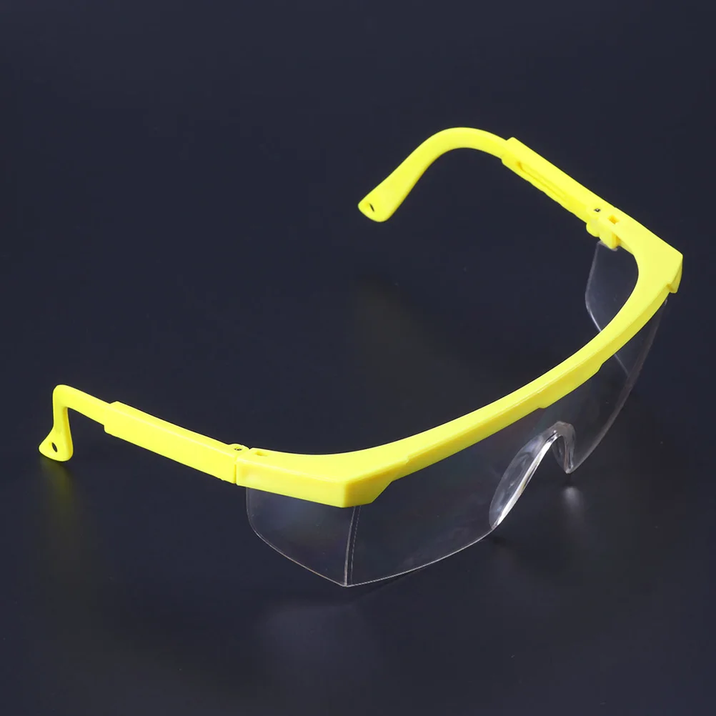 

12Pcs Goggles Riding Eyewear Eye Wear Glasses Anti- Fog Goggles ( Yellow Frame and White Lens )