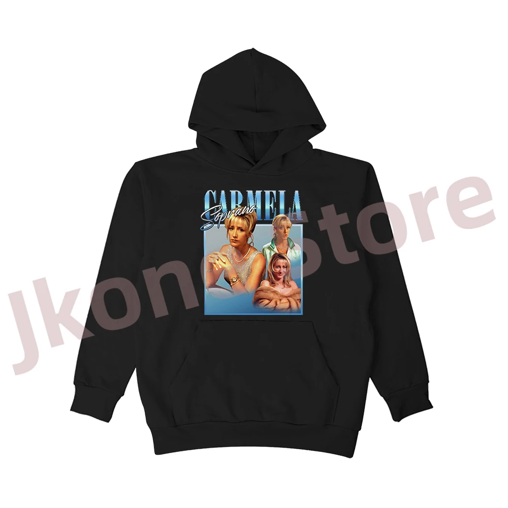 

Винтажные толстовки Carmela Soprano, Новые пуловеры с логотипом Merch для женщин и мужчин, модные повседневные свитшоты