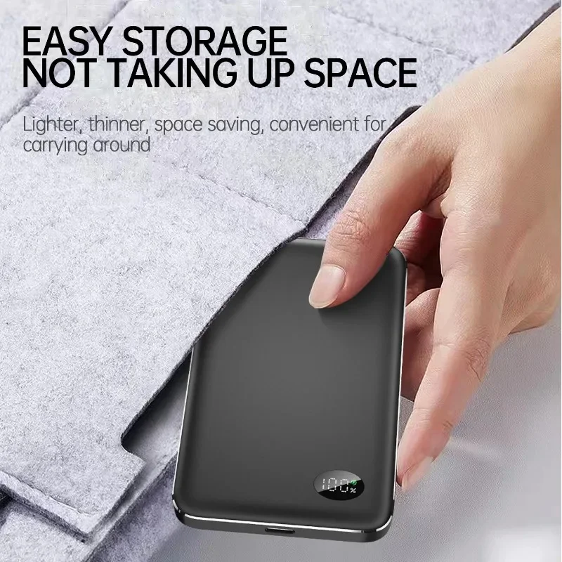New 20W Back Backup Battery Macsafe Powerbank Magnetic Power Banks Wireless Phone Charger For iPhone 15 14 13 12Pro Samsung 5