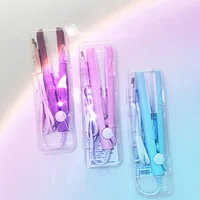 3-in-1 Hair Iron Curling Hair Flat Iron Straightening Brush Hair Comb Mini Hair Straightener and Curling Iron Styling Tools 1