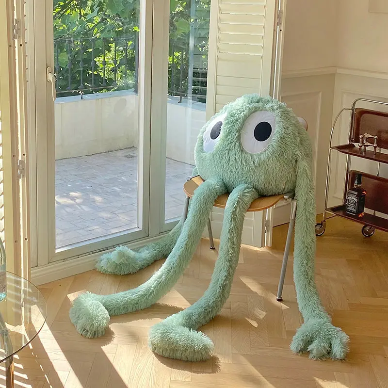 thumbnail image 1 of 1 pieza 175CM gigante Swag Ferry felpa verde pulpo rosa monstruo alienígena juguete relleno brazos y piernas largas almohada para novio decoración de la habitación, 1 of 5