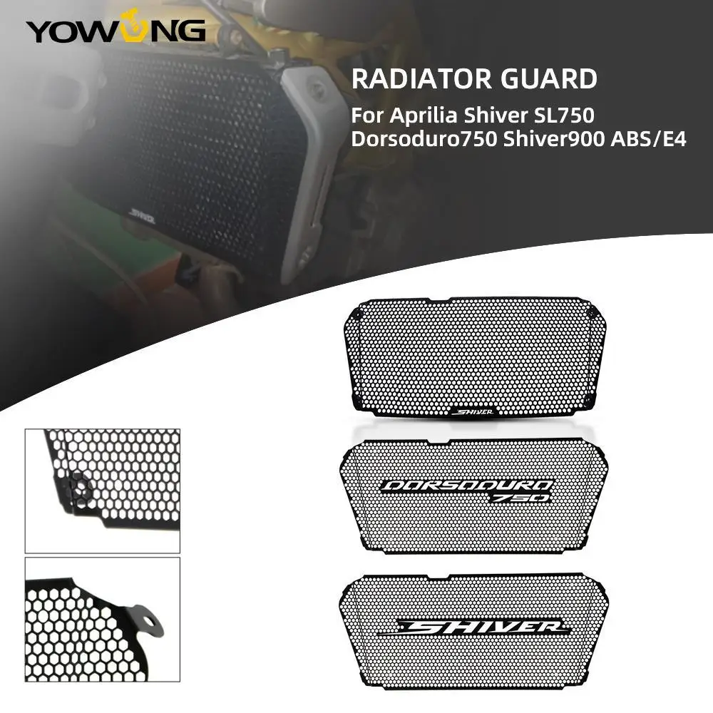 

For Aprilia Shiver SL 750 Dorsoduro 750 Radiator Grille Grill Protective Guard Cover Shiver 900 2018-2021 Shiver900 ABS/E4 22-23